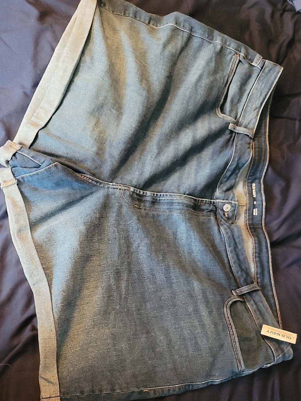 Old Navy Women's High Rise  Blue Denim Shorts